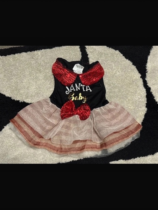 Other - Santa Baby Red & Black Sequin Tutu Costume Dress